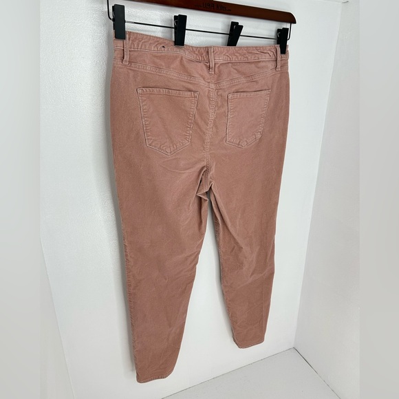 Talbots‎ High Waist Jegging Ankle Corduroy Pants Size 16 Salmon Pink 36x27.5 - Picture 7 of 12